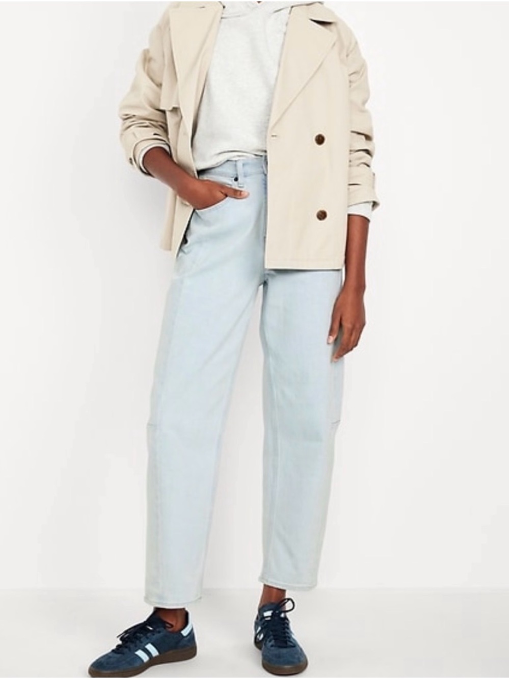 Old Navy High-Waisted Barrel
Ankle Jeans